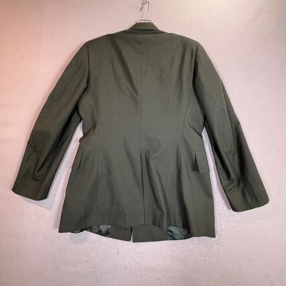 DeRossi & Son coat mens 43L Army Green military dress uniform jacket EUC